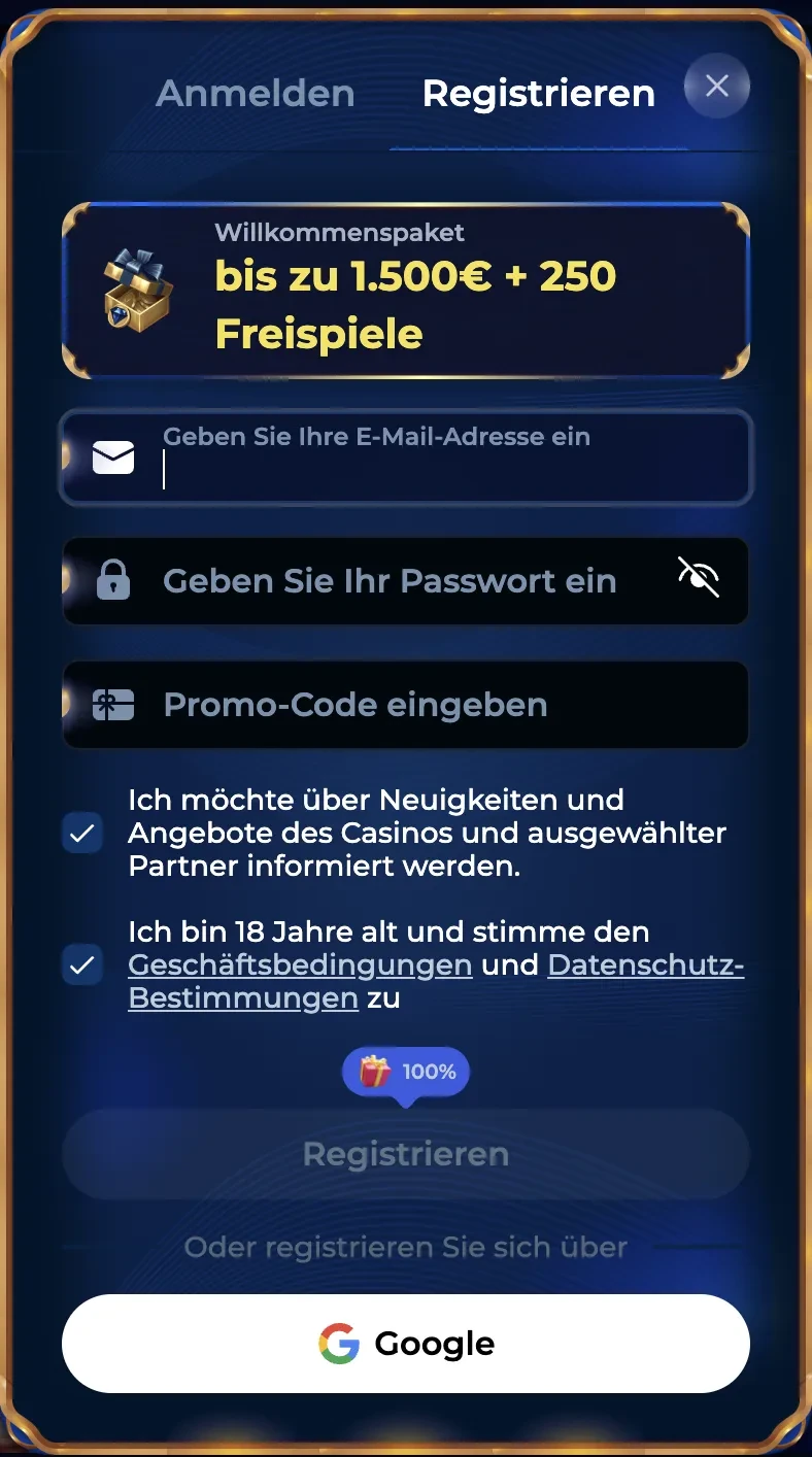 Registrierung